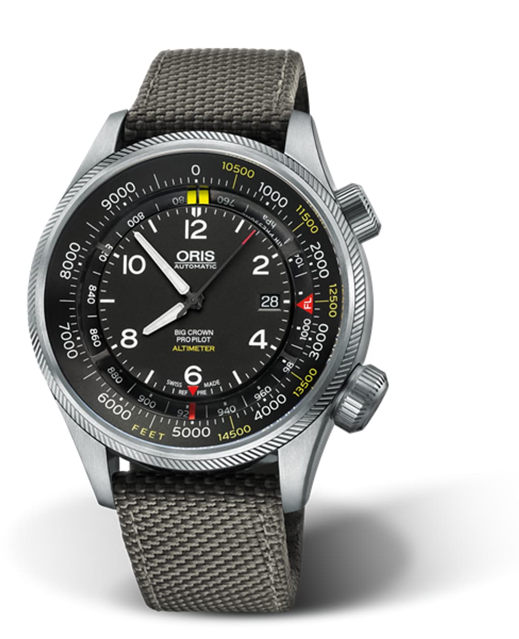 Vertical image of  Big Crown ProPilot Altimeter with Feet Scale